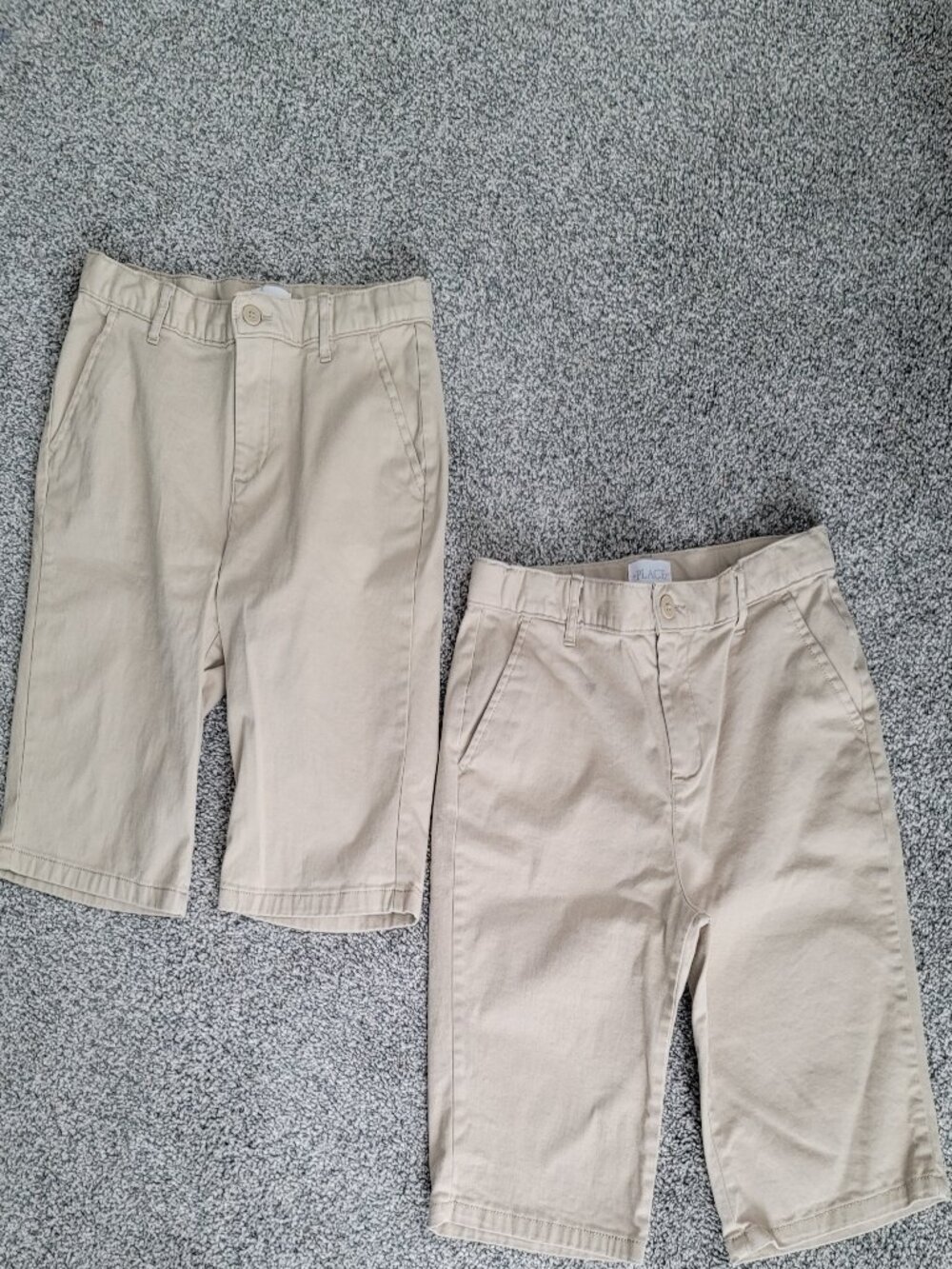 2 Pair of Girls Place Khaki Bermuda Shorts, school uniform size 14